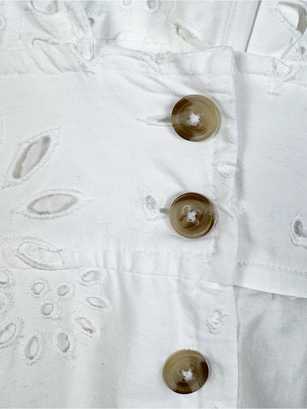 Maeve Anthropologie White Eyelet Midi Dress Small Cottagecore Coastal - Picture 7 of 13